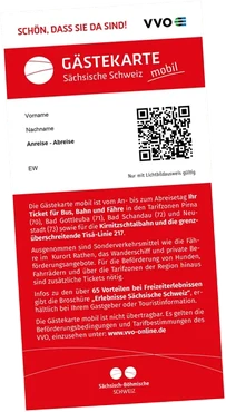 Die Gästekarte Mobil für die Sächsische Schweiz