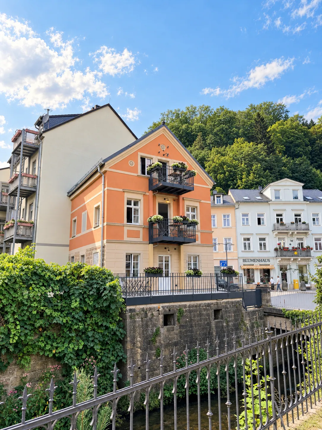 Das Obscuratorium am Basteiplatz, direkt an der Kirnitzsch